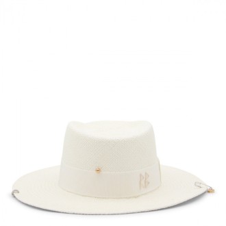 Ruslan Baginskiy - Ivory Straw Boater Hat