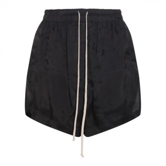 Rick Owens - Black Satin  Shorts