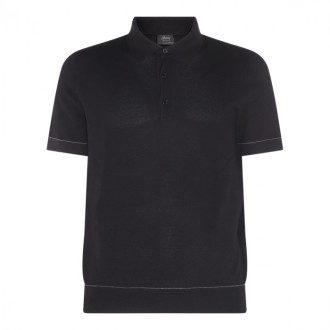 Brioni - Black Cotton Polo Shirt