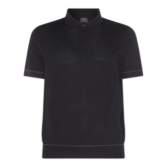 Brioni - Black Cotton Polo Shirt