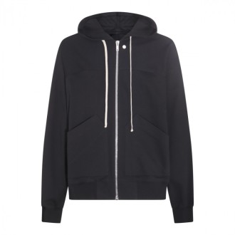 Rick Owens - Black Cotton Sweatshirt