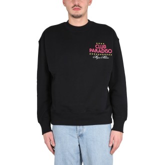 msgm sweatshirt with logo print