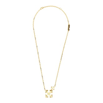 off-white double arrow logo necklace