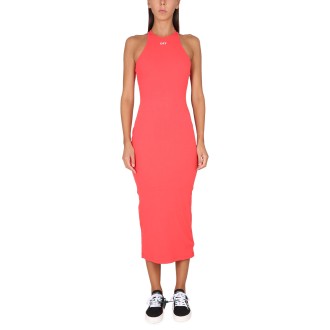 off-white dress with logo