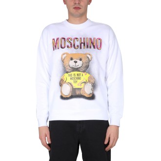 moschino teddy print sweatshirt
