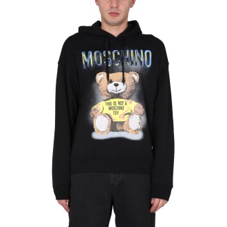 moschino teddy print sweatshirt