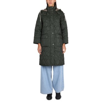barbour barbour x alexa chung hooded cotton parka