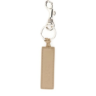 a.p.c. keychain with embossed logo