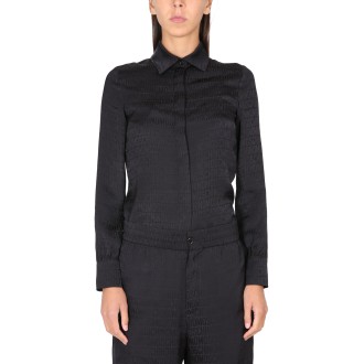moschino allover logo shirt