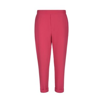 Pantalone  PANTY, di P.A.R.O.S.H., da donna, colore rosa. Modello gamba dritta e risvolto sul fondo. Tasche laterali. Vestibilità regolare. 