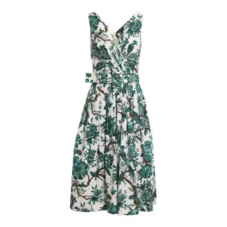 Samantha Sung - Vivien Dress White green