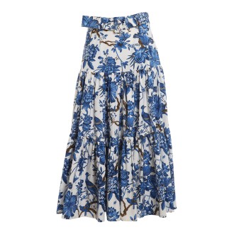 Samantha Sung - Emma Skirt White indigo