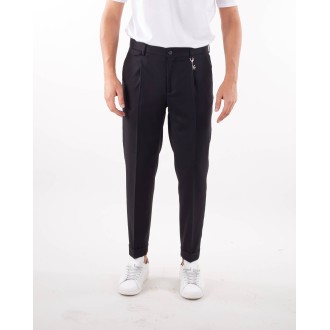 MANUEL RITZ Pantalone in lana con pences Manuel Ritz