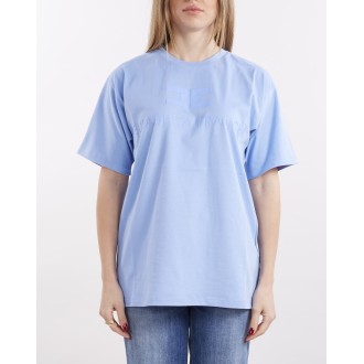 ELISABETTA FRANCHI T-shirt girocollo con stampa logo in tono Elisabetta Franchi