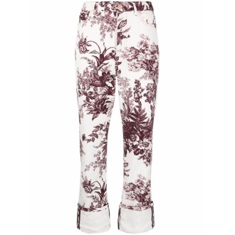 ERDEM 6277pefd white/burgundy
