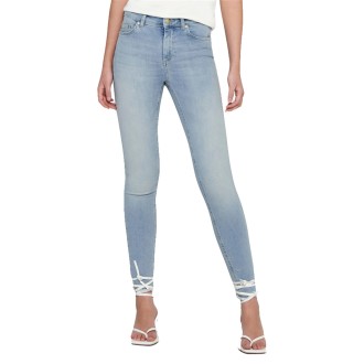 ONLBLUSH MID SK ANK RAW DNM REA306 NOOS LIGHT BLUE DENIM