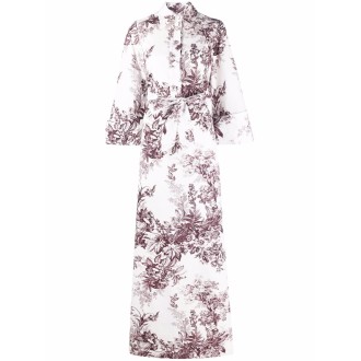 ERDEM 21623pefp white/burgundy