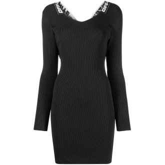 Off White `Logo Band` Dress