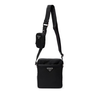 Prada `Re-Nylon` And Saffiano Leather Shoulder Bag