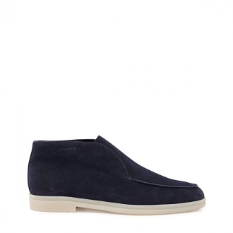 Church's - Navy Suede Boots.