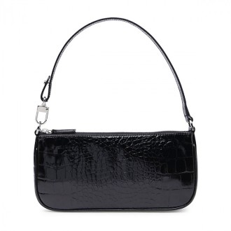 By Far - Black Leather Rachel Shoulder Bag