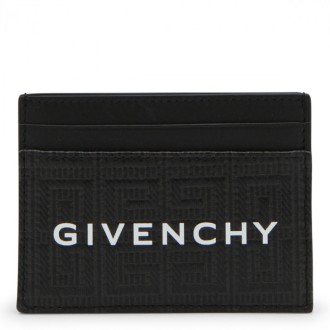 Givenchy - Black Leather G Cut Card Holder