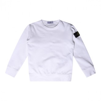 Stone Island - White Cotton Sweatshirt