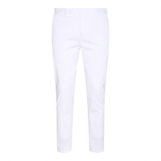 Pt Torino - White Cotton Stretch Pants