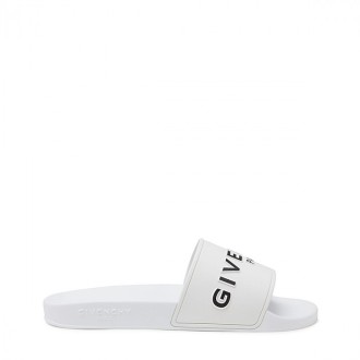 Givenchy - White Rubber Slides