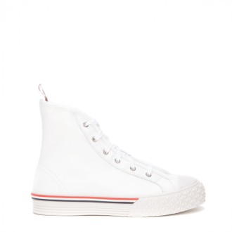 Thom Browne - White Canvas Sneakers