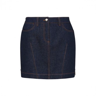 Fendi - Blue Cotton Skirt