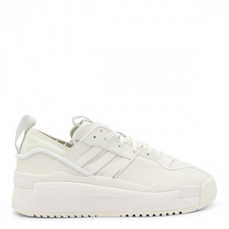 Adidas Y-3 - White Leather And Canvas Rivalry Sneakers