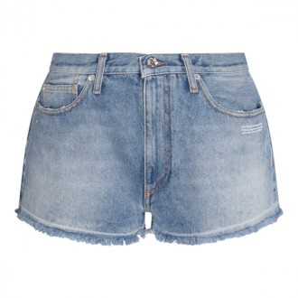 Off-white - Blue Cotton Shorts