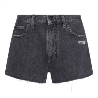 Off-white - Dark Grey Cotton Shorts