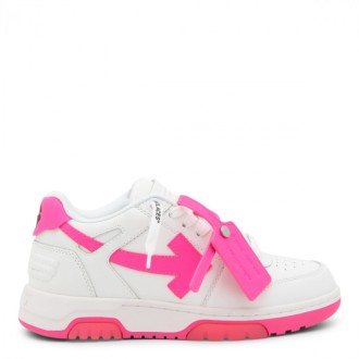 Off-white - Pink-white Leather Out Of Office Sneakers