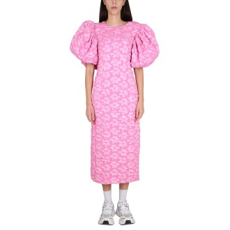 rotate birger christensen jacquard long dress