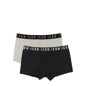 dsquared set of two boxer shorts with logo