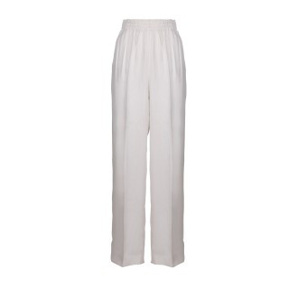 Prada Wide Straight Silk Trousers 42