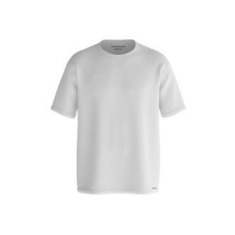 T-shirt di Esemplare da uomo, colore bianco. Modello girocollo e a maniche corte. Realizzata in tessuto tecnico performante. Caratterizzato da logo transfer sul fondo sinistro. Vestibilità regolare. 