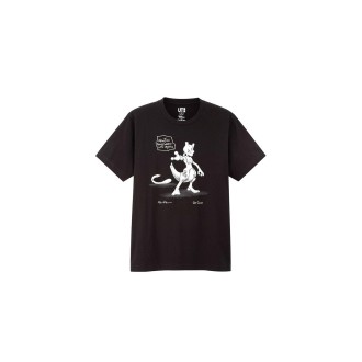 Daniel Arsham x Pokemon x Uniqlo Crystal MewTwo Tee (US Mens Sizing) Black
