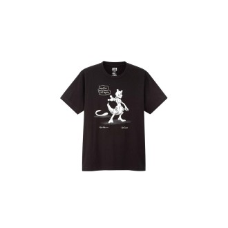 Daniel Arsham x Pokemon x Uniqlo Crystal MewTwo Tee (US Mens Sizing) Black