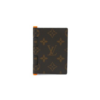 Louis Vuitton Wallet Abloh Pocket Organizer Monogram Solar Ray Orange Brown