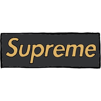 Supreme Woven Straw Mat Black