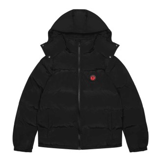 Trapstar Irongate Detachable Hooded Puffer Jacket Black/Infrared