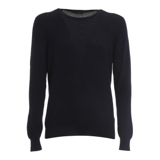 PAOLO FIORILLO CAPRI GIROCOLLO IN COTONE BLU 5712320611598