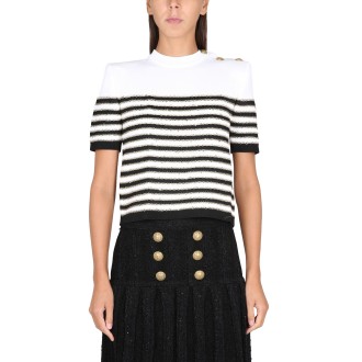 balmain striped tops.