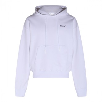 Off-white - White And Black Cotton Caravaggio Arrow Over Sweatshirt