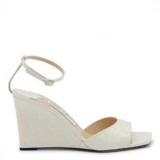 Jimmy Choo - Brien Leather Patent Wedge Sandls
