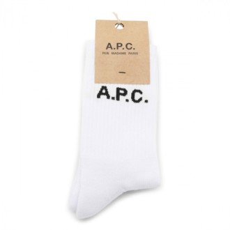 A.p.c. - White Cotton Socks