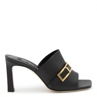 Sergio Rossi - Black Leather Sandals